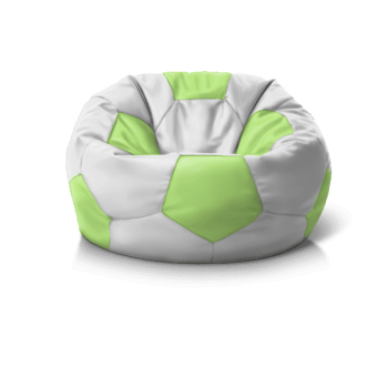 Замовляйте 'Крісло м''яч White + Light Green': безкаркасні меблі для відпочинку, зручна посадка.